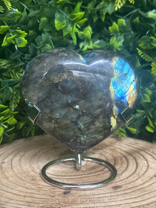 Labradorite Heart with stand